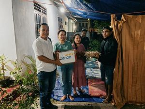 Bank Mandiri Salurkan Bantuan Tenda-Bahan Pokok ke Korban Gempa NTT