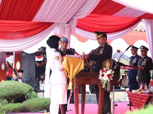 Pesan Kapolres Magetan Saat Pimpin Upacara HUT RI: Teruskan Perjuangan!