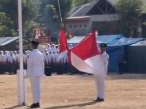 Viral Bendera Merah Putih Terlilit Tali Saat Upacara HUT Ke-81 RI di Polman