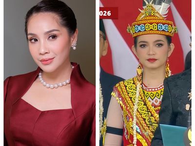 Selvi Ananda Pakai Baju Adat Dayak, Nagita Kebaya Merah di Upacara HUT RI
