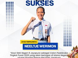 Putri Papua Jadi Pembawa Baki Upacara Penurunan Bendera HUT ke-81 RI, Ini Profilnya