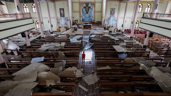 Potret Kerusakan Bangunan Gereja St. Fransiskus Asisi Pascagempa