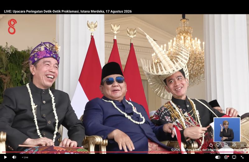 Netizen Pantau Upacara di Istana, 4 Topik Ini Jadi Sorotan