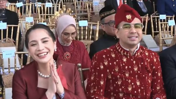 Raffi Ahmad dan Nagita Slavina Kompak saat HUT ke-81 RI di Istana Merdeka