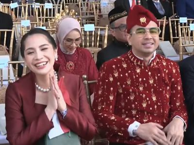 Raffi Ahmad dan Nagita Slavina Kompak saat HUT ke-81 RI di Istana Merdeka