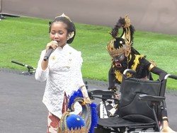 Video Senangnya Savia Sinden Cilik Tampil di Upacara HUT ke-81 RI di Istana