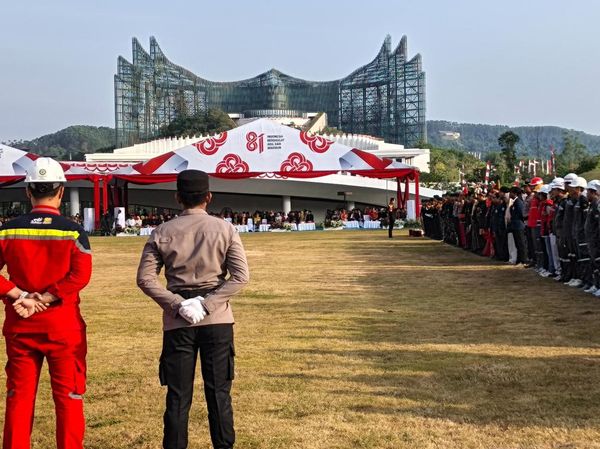 Suasana Upacara HUT ke-81 RI di IKN
