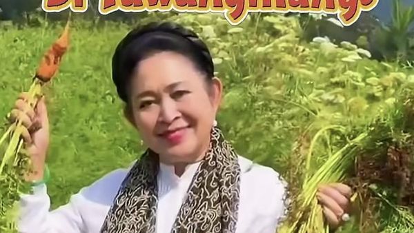 Seru! Momen Titiek Soeharto Kulineran Kaki Lima dan Panen Sayuran