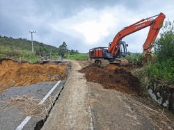 BPJN Aceh Kebut Pembangunan Saluran Air Beton di Ruas Beutong-Celala