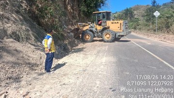 Kementerian PU Buka Jalan hingga Jembatan Terdampak Gempa Flores