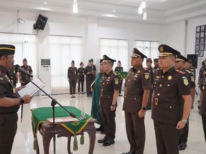 Lantik 4 Pejabat, Kajati Tekankan Integritas dan Percepatan Hukum di Jambi