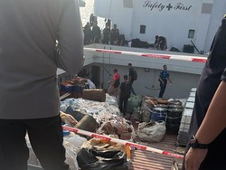 Diduga Bawa 1 Ton Lebih Sabu Cair, Tim Gabungan Amankan Kapal Berbendera Tanzania