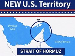 Tak Ada Negosiasi Iran, Trump Unggah Peta Selat Hormuz Wilayah Baru AS