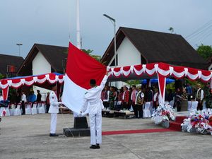 Gelar Upacara HUT RI, PLBN Badau Perkuat Persatuan di Perbatasan