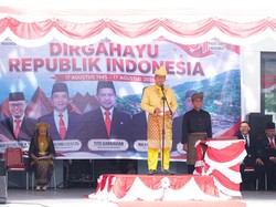Upacara HUT Ke-81 RI Digelar di PLBN Serasan, Bawa Semangat Naikkan Ekspor