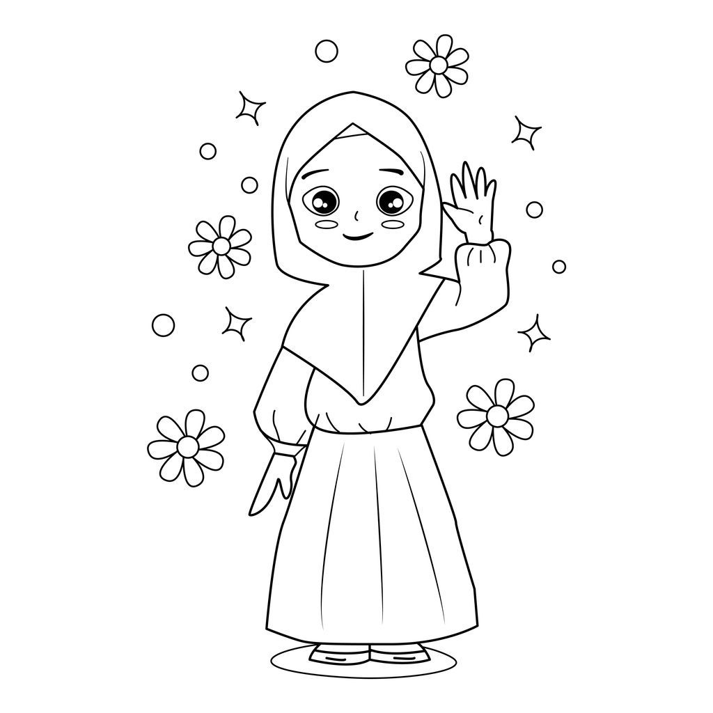 Gambar Mewarnai Bertema Maulid Nabi