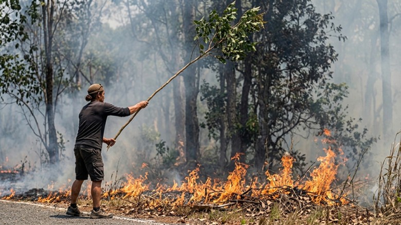 Lahan di Paring Kuning Kobar Terbakar, Api Diduga dari Puntung Rokok
