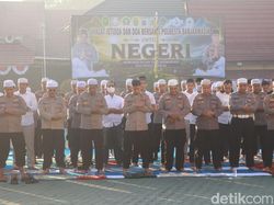 Kabut Asap Kian Mengganggu, Polresta Banjarmasin Gelar Salat Istisqa
