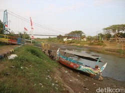 Sungai Silugonggo Pati Mengering Wisatawan Kecele Tidak Bisa Susur Kali