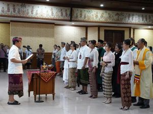 Adi Arnawa Lantik 163 Pejabat Baru Pemkab Badung