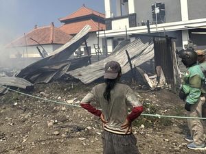 Kebakaran Bedeng Proyek Restoran di Canggu, Mobil Ludes-Kerugian Rp 500 Juta