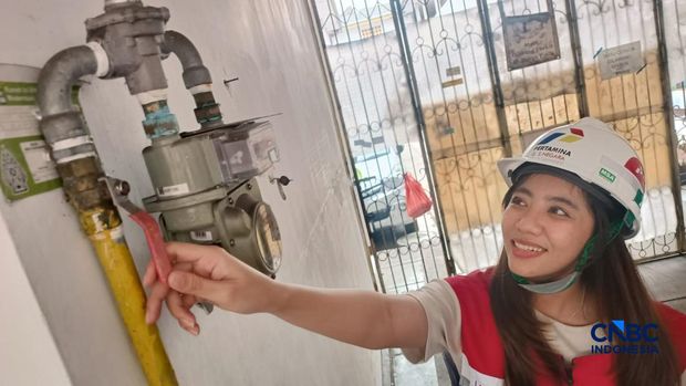 PGN memperluas pemanfaatan CNG baik jaringan gas maupun tabung di Sleman, Yogyakarta, Kamis (20/8/2026). (CNBC Indonesia/Pratama Guitarra)