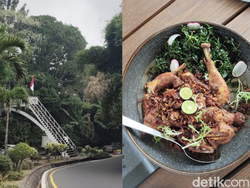 Baru! Tangga Viral di Puncak Ini Mengarah ke Restoran Indonesia NILAGIRI
