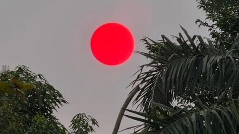Heboh Matahari Merah Pekat di Palangka Raya, Unik tapi Mengkhawatirkan