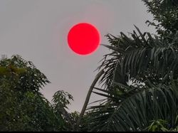Heboh Matahari Merah Pekat di Palangka Raya, BMKG Jelaskan Penyebabnya