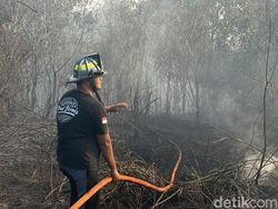 Relawan Karhutla Banjarbaru Dilarikan ke RS, Alami Luka Bakar