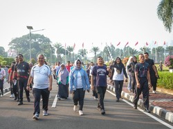 Siti Fauziah Dorong Budaya Hidup Sehat Lewat Jalan Sehat Pegawai MPR RI
