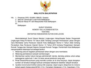 Karhutla Meluas, Warga Balikpapan Dilarang Buka Lahan dengan Api