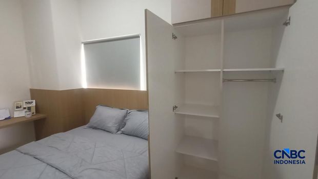 Unit contoh jenis 45 kediaman terjangkau di area dekat Stasiun Manggarai, Jakarta, Jumat (21/8/2026). (CNBC Indonesia/Ferry Sandi)
