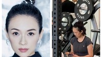 Tampil Polos Tanpa Makeup di Gym, Wajah Asli Zhang Ziyi Jadi Sorotan!