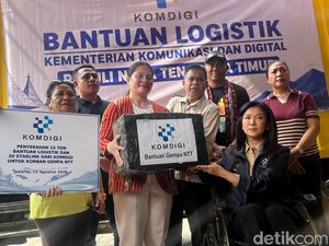 Komdigi Salurkan 15 Ton Bantuan Logistik-20 Unit Starlink ke Korban Gempa NTT