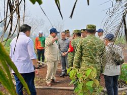 Arahan Prabowo soal Karhutla Saat Cek Langsung ke Kalimantan