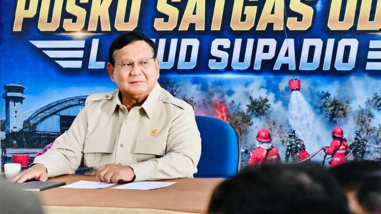 Prabowo Pimpin Ratas Penanganan Karhutla: Saya Datang Lihat Keadaan Nyata