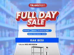 Rak Besi 5 Susun Cuma Rp 800 Ribuan di Transmart Full Day Sale