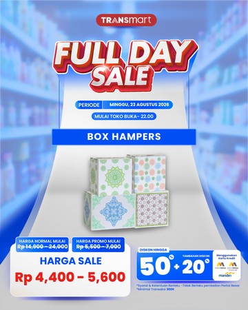 Harga Box Hampers Murah Meriah Rp 4.000-an Cuma Transmart Full Day Sale