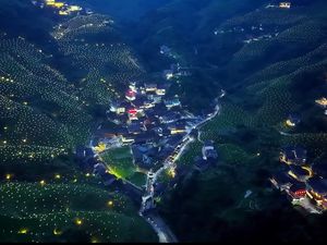 Video: 10 Ribu Lampu Bikin Sawah di China Jadi Secantik Ini