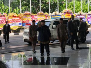 Prabowo Hadiri Pernikahan Sesprinya Rizky Irmansyah di JCC