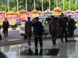 Prabowo Hadiri Pernikahan Sesprinya Rizky Irmansyah di JCC