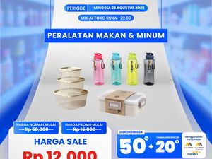 Alat Makan & Minum Banting Harga di Transmart Full Day Sale