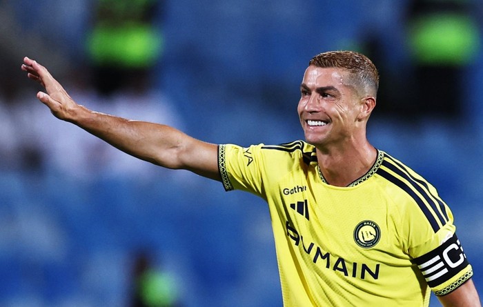 Soccer Football - Saudi Pro League - Al Riyadh v Al Nassr - Prince Faisal Bin Fahd Stadium, Riyadh, Saudi Arabia - August 21, 2026 Al Nassrs Cristiano Ronaldo reacts REUTERS/Hamad I Mohammed