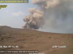 Lagi, Anak Krakatau 2 Kali Erupsi Pagi Ini