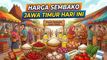 Cek Naik Turun Harga Sembako Jawa Timur Hari Ini, Apa Saja yang Naik?