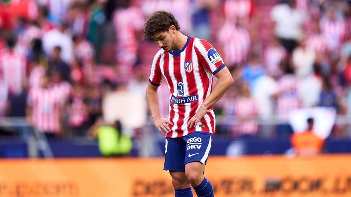 MADRID, SPAIN - AUGUST 23: Julin Alvarez of Atletico de Madrid reacts at the final whistle during the LaLiga EA Sports 2026/27 match between Atletico de Madrid and Villarreal CF at Riyadh Air Metropolitano on August 23, 2026 in Madrid, Spain. (Photo 