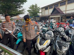 Polisi Amankan 150 Motor Remaja Balap Liar-Knalpot Brong di Jambi