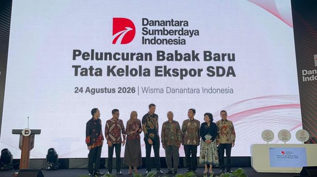 Peluncuran Babak Baru Tata Kelola Ekspor SDA di Wisma Danantara Indonesia, Jakarta, Senin (24/8/2026). (CNBC Indonesia/Romys Binekasri)