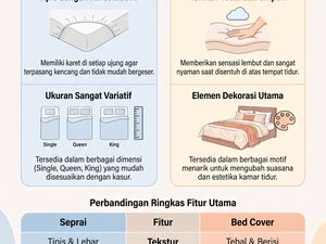 Seprai Vs Bed Cover, Sama-sama Pelapis Kasur tapi Ini Bedanya